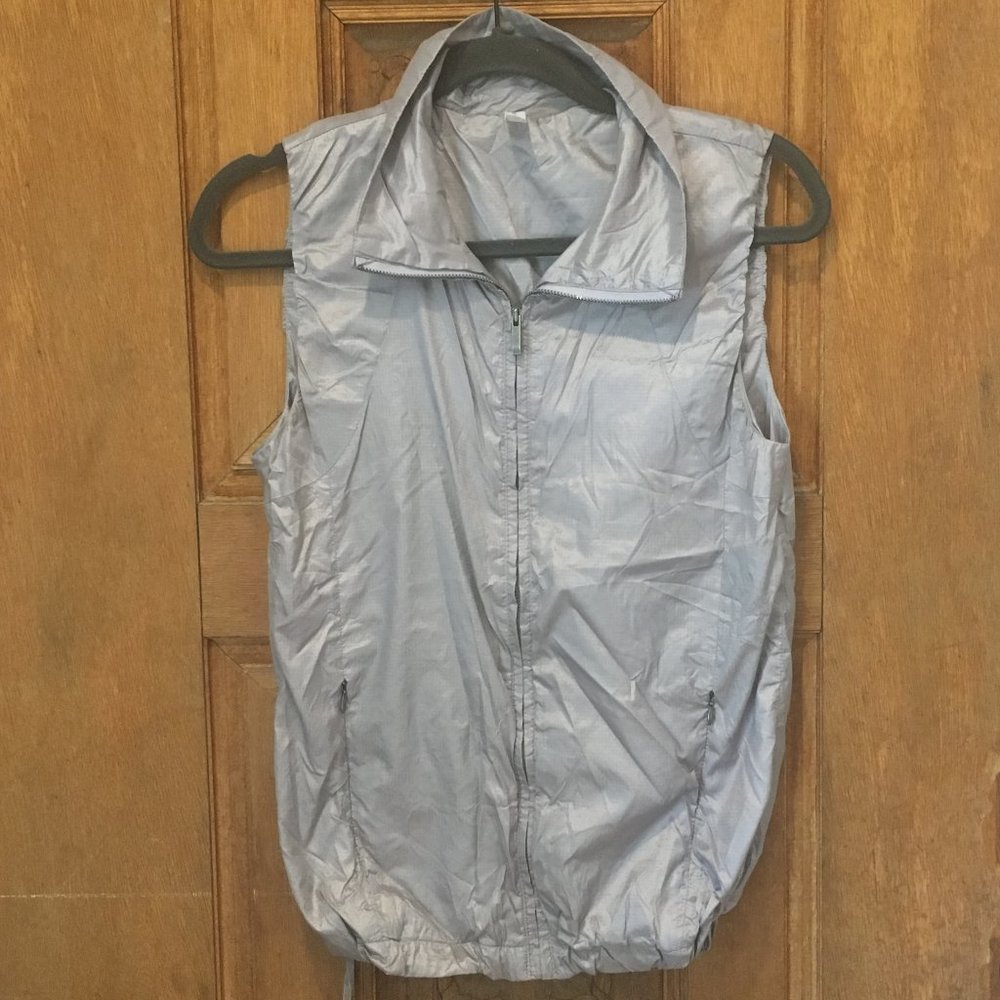 Gap Fit XS nylon vest lavender lilac purple zip